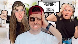 i gave my HUSBAND a BLACK EYE!! Prank on FAMiLY!!