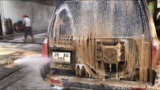 DIRTIEST 4x4 OFF-ROAD JEEP EVER ! How to wash dirty jeep  ? Clean #ASMR