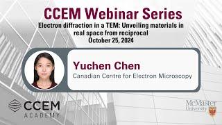 CCEM Webinar Series Electron Diffraction in a TEM