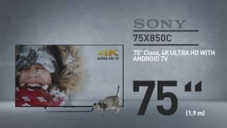 SONY 75X850C 4K HDR with Android TV XBR X850D Series // Full Specs Review