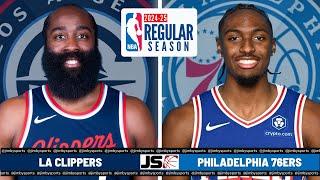 LA Clippers Vs Philadelphia 76ers | NBA Live Play-By-Play  Scoreboard 2024