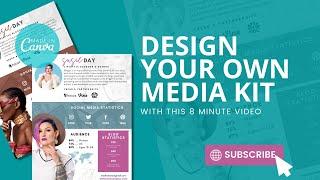 Design Your Own Media Kit inside of Canva with this 8 Minute Video