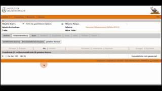 COSMAS II Screencast – Auswahl Teilkorpora und Kookkurrenzanalyse