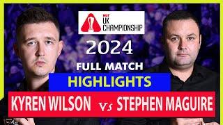 Kyren Wilson vs Stephen Maguire | Full Match Highlights | UK Championship 2024 | #snooker#wilson