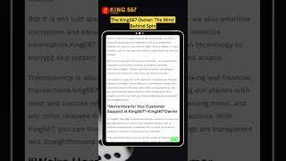 The King567 Owner: The Mind Behind Spin #casinoindia #casino #owner #indiancasinoguy #onlinegaming