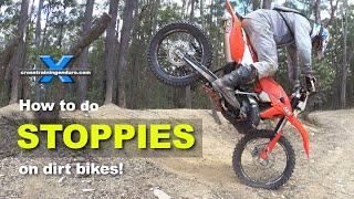 How to do stoppies (or nose wheelies) on a dirt bike︱Cross Training Enduro