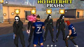 Black Criminal No Internet Prank !! Garena Free Fire || Best Prank