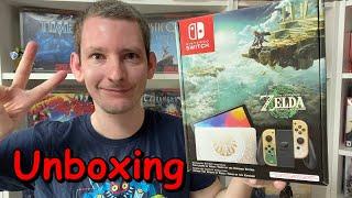 Nintendo Switch Konsole OLED The Legend of Zelda Tears of the Kingdom Edition Unboxing  - Deutsch