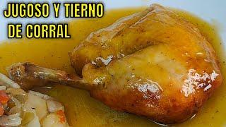 Como hacer Pollo al Horno ( Truco para que te quede Dorado y Rico)