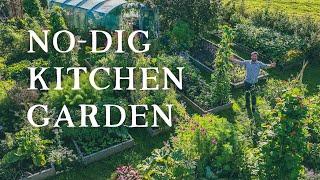 Abundant Permaculture Kitchen Garden in August | No-Dig Polyculture