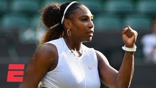 Serena Williams shakes off rough start, beats Kaja Juvan in 2nd round | 2019 Wimbledon Highlights