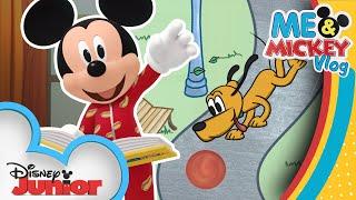 Mickey Reads Good Morning Storybook ️| Pluto's Bounce Ball | Me & Mickey | Vlog 18 |@disneyjr​