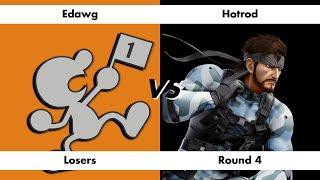 Edawg (Mr. Game & Watch) vs Hotrod (Snake)