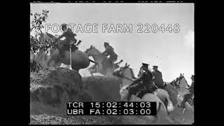 England, Army:  Maneuver of Royal Scots Greys Cavalry, 1936| Footage Farm Ltd