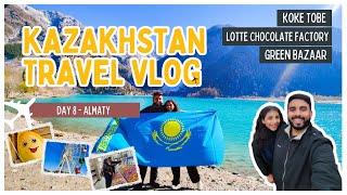 Kazakhstan Travel Vlog - Day 8 | Koke Tobe, Lotte Chocolate Factory, Dostyk Plaza, Green Bazaar