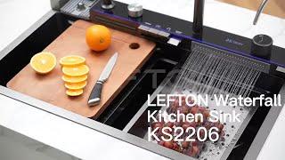 Upgrade Your Kitchen Today with Lefton Kitchen Sink KS2206 Temperature Display & LED Lighting