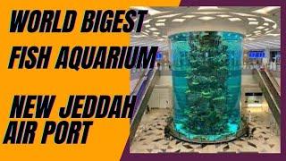 World's Biggest Fish Aquarium in Jeddah Airport Terminal 1  @ New Jeddah Airport  Saudi Arabia