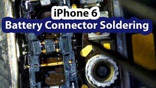 iPhone 6 Broken Battery FPC Connector Replacement - Prior repair attempt