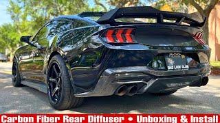 Installing A Carbon Fiber Rear Diffuser On My 2024 Mustang GT