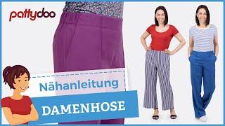 Schmal oder weit - diese Hose musst du nähen! Anleitung für tapered & wide leg Hose mit Gummibund