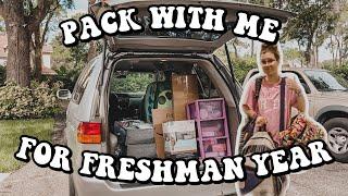 pack with me for COLLEGE vlog