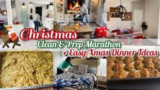 2023 CHRISTMAS CLEAN & PREP MARATHON | Easy Christmas Dinner Ideas #christmas2023 #cleanwithme