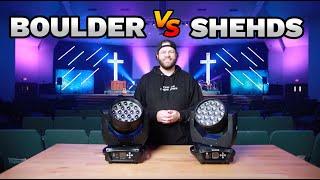 Battle of the BUDGET Moving Heads - SHEHDS vs Boulder 19x15w Zoom Wash