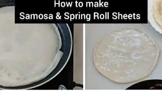 How to make Samosa Patti & Spring Roll Sheets #shorts #samosapatti #springroll