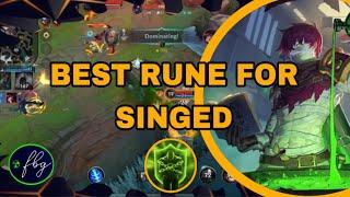 THIS RUNE QUIETLY HELPS SINGED WIN GAMES | Wild Rift