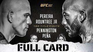 UFC 307 - Pereira vs. Rountree Full Card Preview & Predictions