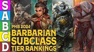 Barbarian Subclass Tier Ranking for D&D 5e 2024