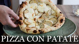 [No Music] Best Homemade Potato Pizza Recipe | Pizza Bianca Con Patate Al Forno