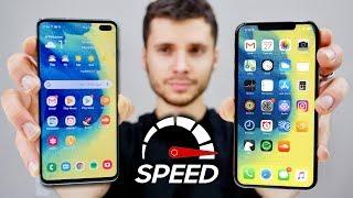 Samsung Galaxy S10 Plus vs iPhone XS Max Speed Test! (Exynos 9820)