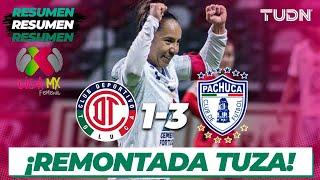 Resumen y goles | Toluca 1-3 Pachuca | Liga Mx Femenil AP2024-J9 | TUDN