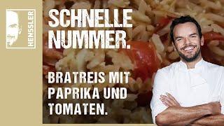 Schnelles Bratreis-Rezept mit Paprika und Tomaten von Steffen Henssler