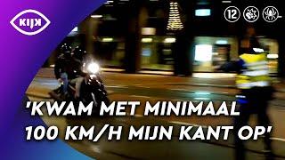 Handhaver ONTWIJKT SCOOTERRIJDER die recht op hem af rijdt | Overtreders | KIJK Misdaad