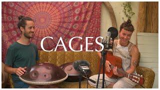 Cages | Handpan & Voice & Guitar | Evinka ft. Alexander Mercks