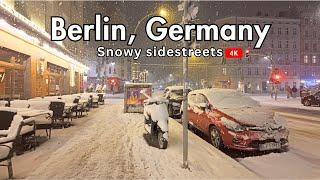 Berlin Snowstorm Walk ️ | Winter Walking Tour in Berlin, Germany  | 4K City Sounds & Atmosphere