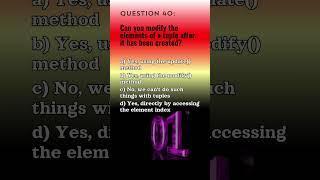 Python Qn. 40 | Python Questions and Answers | Tech NS Arena #programmingquiz