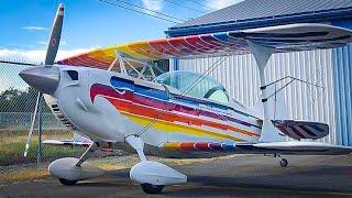 First aerobatic flight video: Christen Eagle