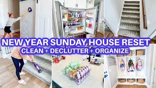 NEW YEAR HOUSE RESET | CLEAN WITH ME + ORGANIZE | CLEANING MOTIVATION | JAMIE'S JOURNEY|SUNDAY RESET