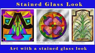 Art Prints With a Stained Glass Look