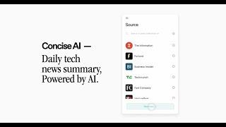 Concise AI Demo: Daily tech news summary