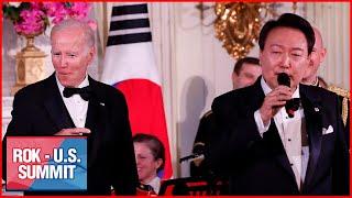 S. Korean President Yoon Suk Yeol sings 'American Pie' at White House state dinner