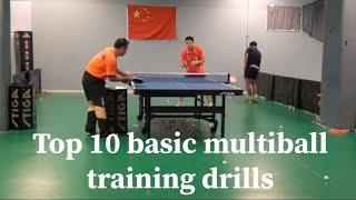 Top 10 basic multiball training drills | World's top players' Multiball practice