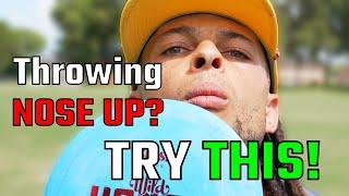 Struggling To Throw NOSE DOWN? Try THIS Disc Golf Tip To IMPROVE YOUR GAME!