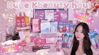 HUGE Kbeauty/Korea Haul & Review  | Viral Olive Young Korea Products, Sanrio, Rom&nd, Fwee etc