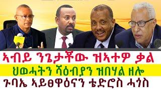 ኣብይ ንጌታቾው ዝኣተዎ ቃል | ህወሓትን ሻዕብያን ዝበሃል ዘሎ | ጉናኤ ኣይፀዋዕናን ቴድሮስ ሓጎስ || Tigray News 24