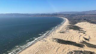 Oceano Airport. Gusty crosswinds on approach.