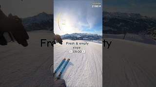 Fresh & empty slope  09:00 #ski #skiing #insta360 #snow #zillertal